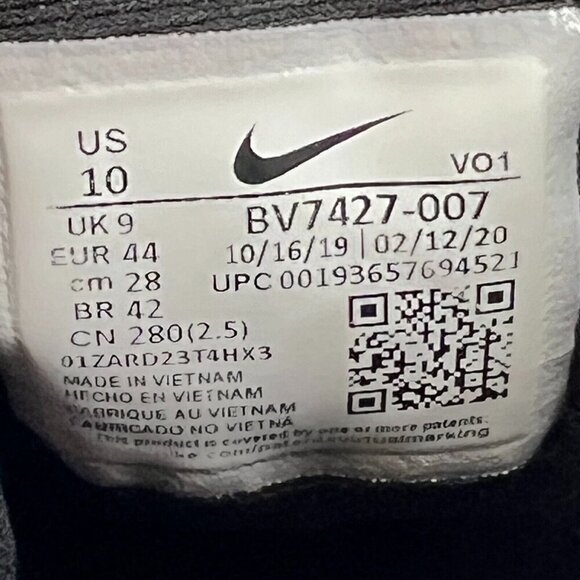 Nike Mens BV7427-007 LeBron Witness 4 Black HyperCobalt Size 10 Basketball Shoe - Picture 10 of 10